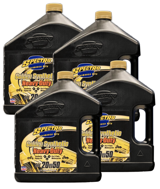 Spectro Oils of America 4x3.79Ltr Spectro HD Golden Synt. 20W50 — Pack of 4