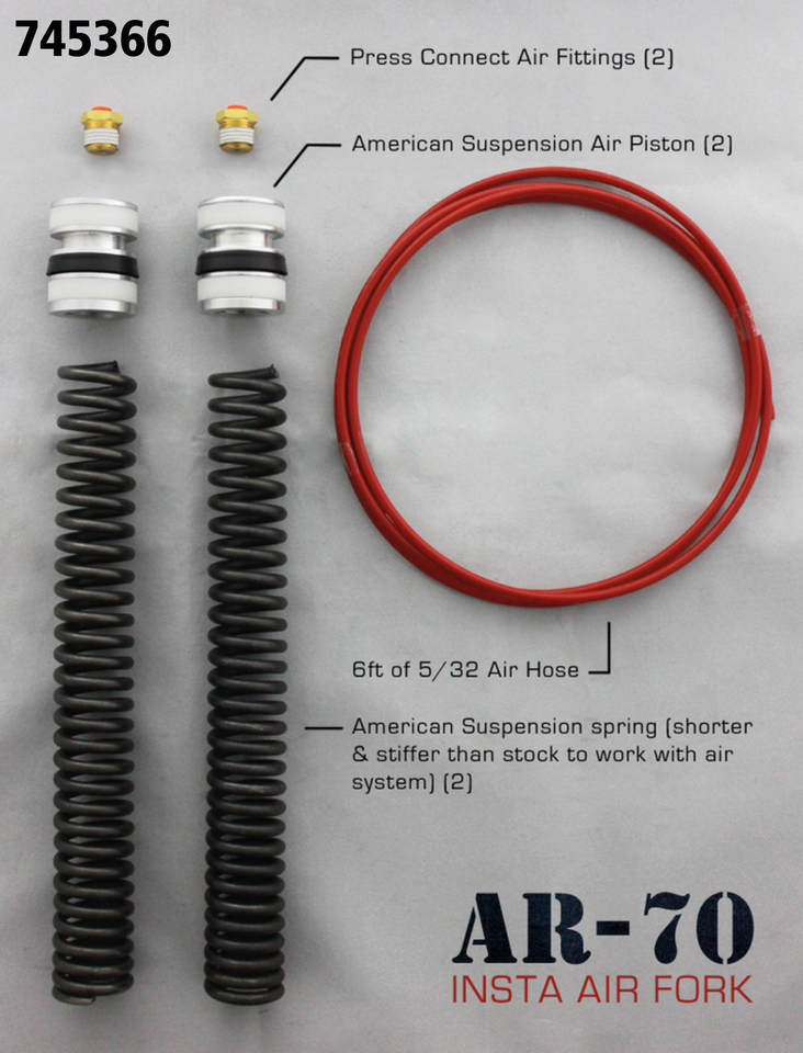 American Suspension A.S. air piston kit 41mm fork w/A.S.tree