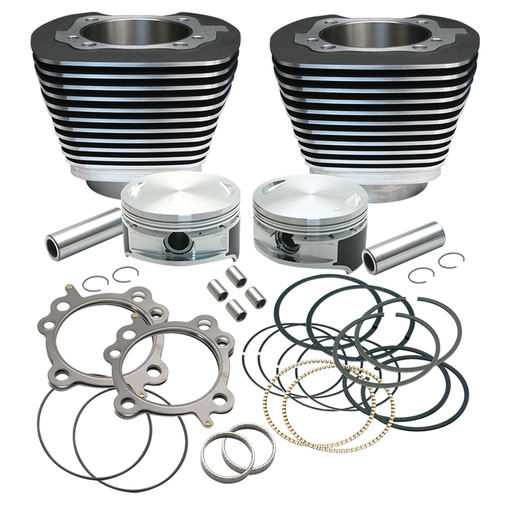 S&S Cycle S&S cyl. kit black 3-7/8x4.5" TC99-06
