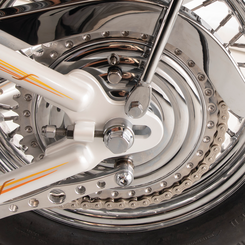 Kustom Tech K-Tech rear Drum brake w/chrome fins