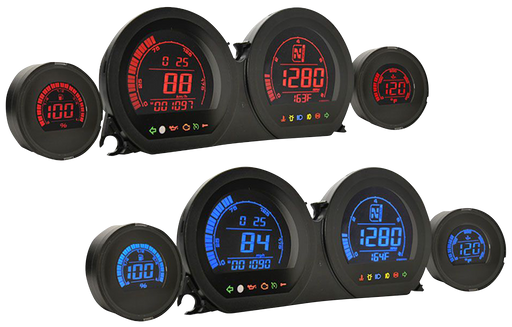Koso HD-03 Gauge Kit Dual FLH/T14-23