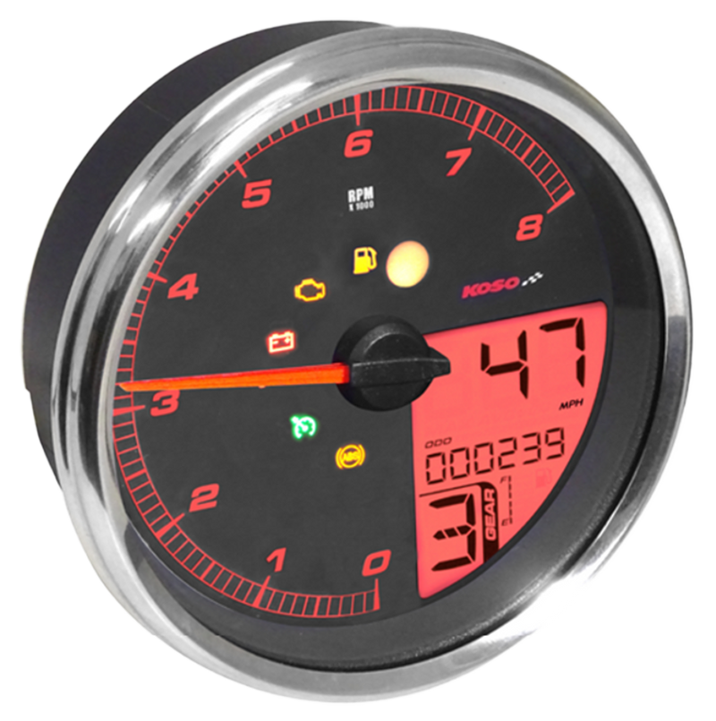 Koso HD-05 Gauge Silver F*ST13-17