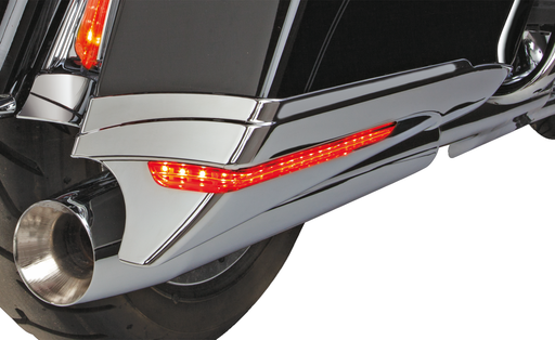 Ciro 3D Saddlebag Extensions Chrome FLH/T14-UP