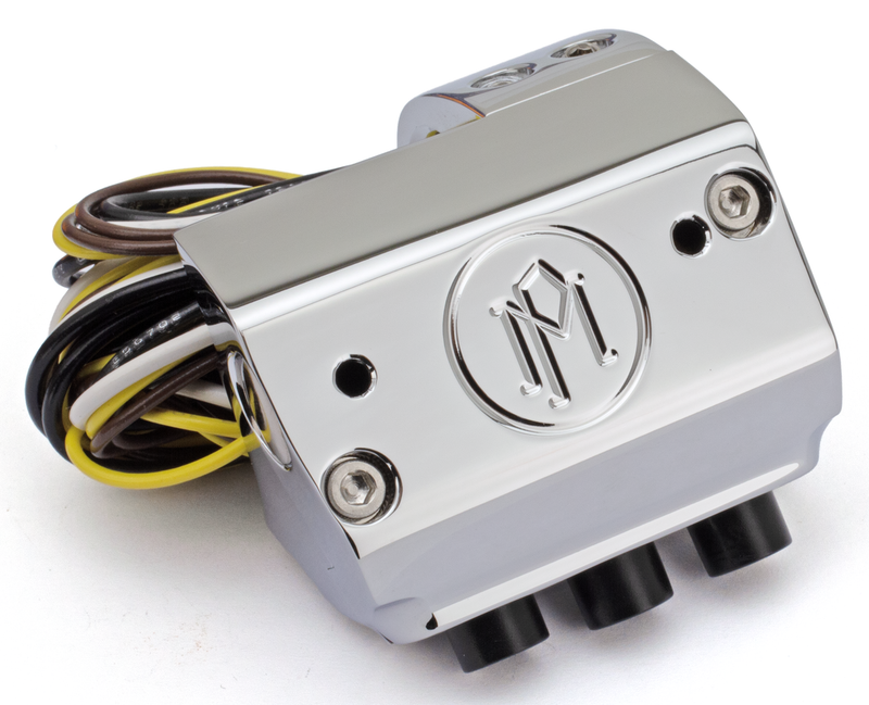 Performance Machine PM Contour LH 3-switch assy. chrome