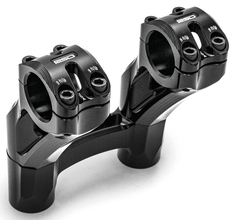 RSD Sector PB Risers 5" Two-Piece Black