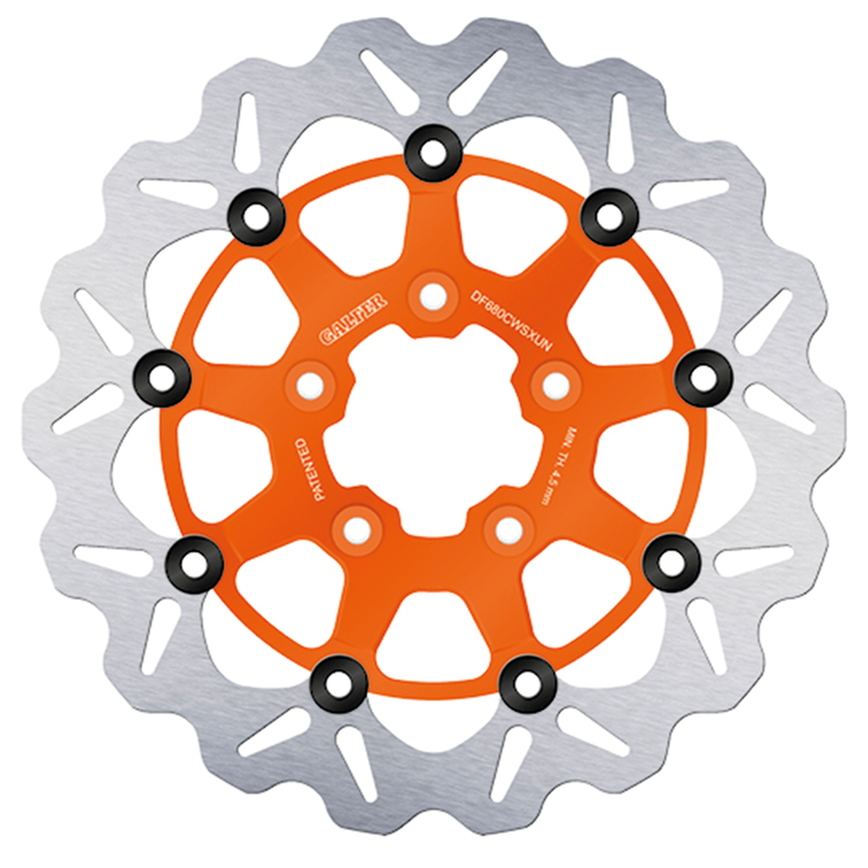 Galfer Performance Brakes Galfer Wave FR Floating 13" Orange