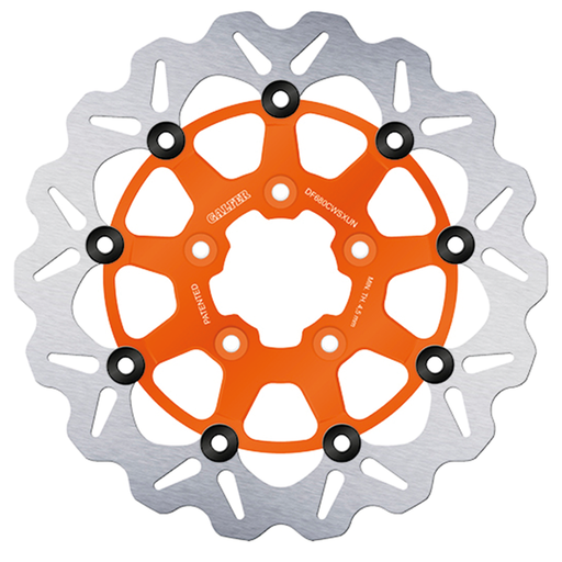 Galfer Performance Brakes Galfer Wave FR Floating 13" Orange