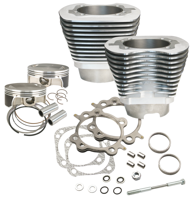 S&S Cycle Cylinder Kit 4.125" Bore, Silver