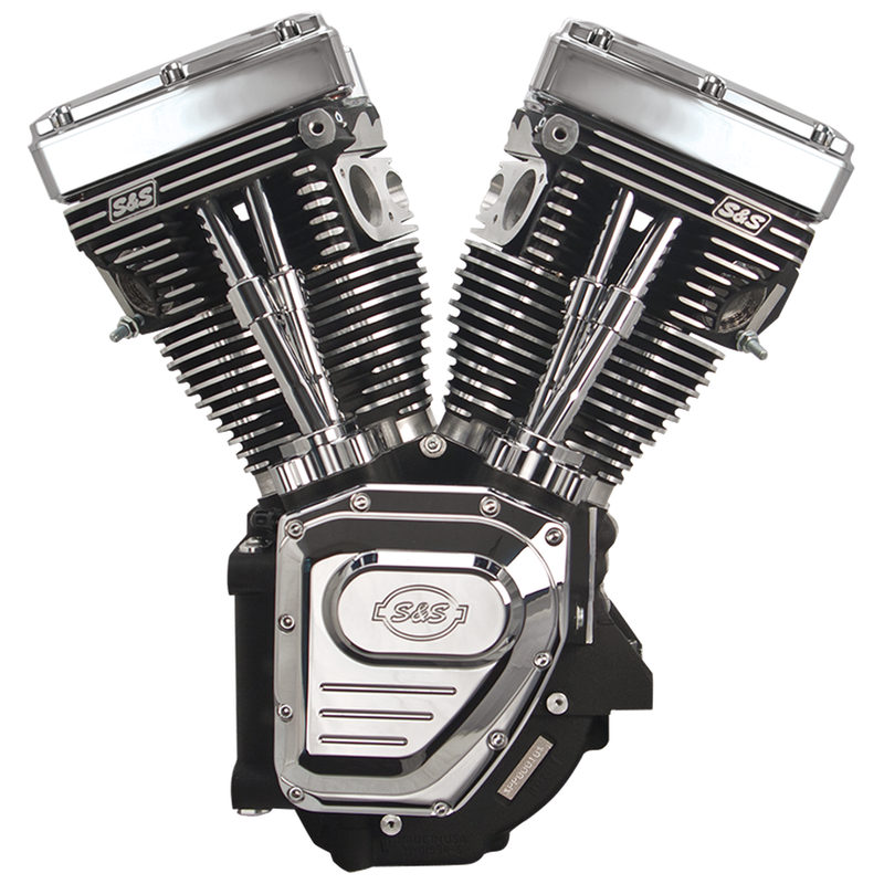 S&S Cycle T124A engine, black w/o Induction/Ign