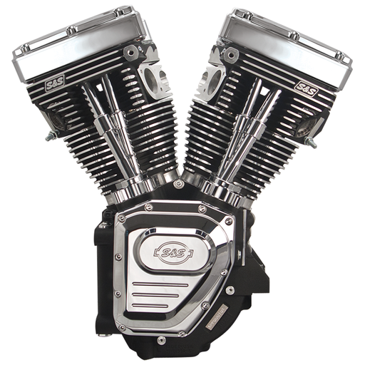 S&S Cycle T124A engine, black w/o Induction/Ign
