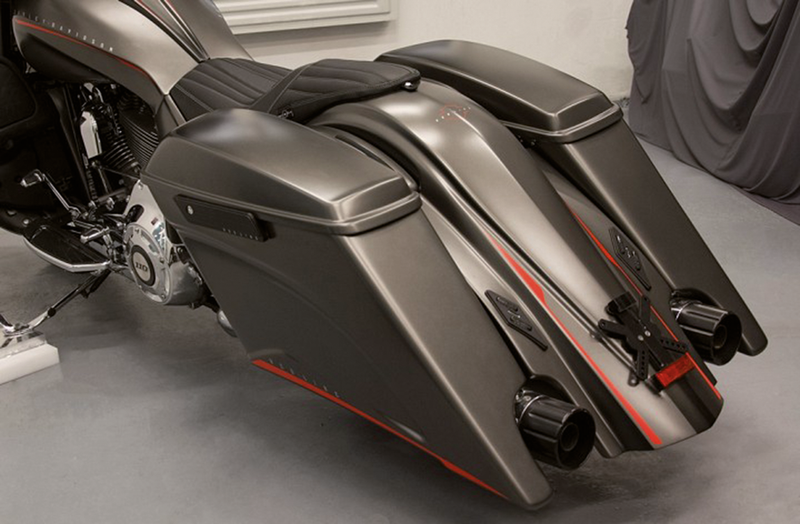 Tommy & Sons Magnus stretched saddlebags FLH/T14-UP