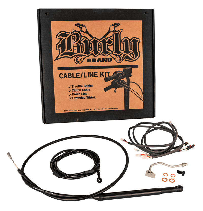 Burly Brand Burly Control Kit 16" Black FLH/T21-Up
