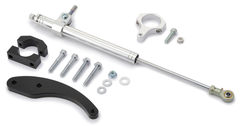 Daytona Steering Damper Kit Silver FLH/T14-16