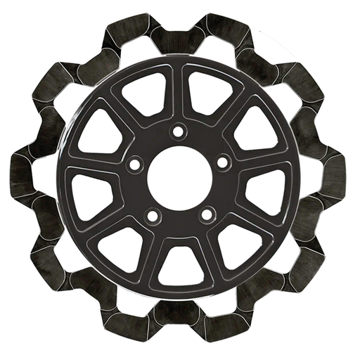 Lyndall Brakes RR Bow-Tie 11.5"x6mm BL/BL 9-Spoke