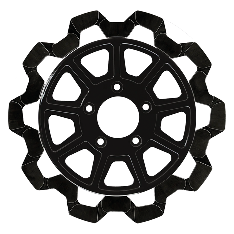 Lyndall Brakes FR Bow-Tie 11.8"x5mm BL/BL 9-Spoke