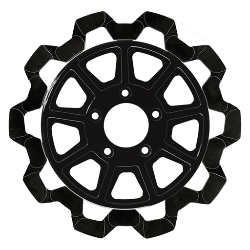 Lyndall Brakes FR Bow-Tie 11.8"x5mm BL/BL 9-Spoke