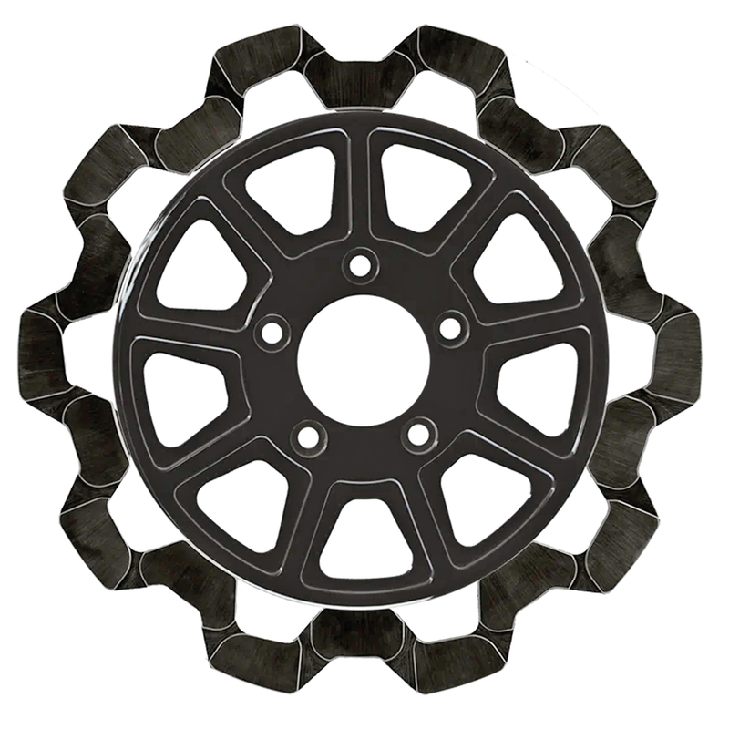 Lyndall Brakes RR Bow-Tie 11.8"x7mm BL/BL 9-Spoke