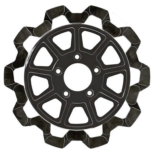 Lyndall Brakes RR Bow-Tie 11.8"x7mm BL/BL 9-Spoke