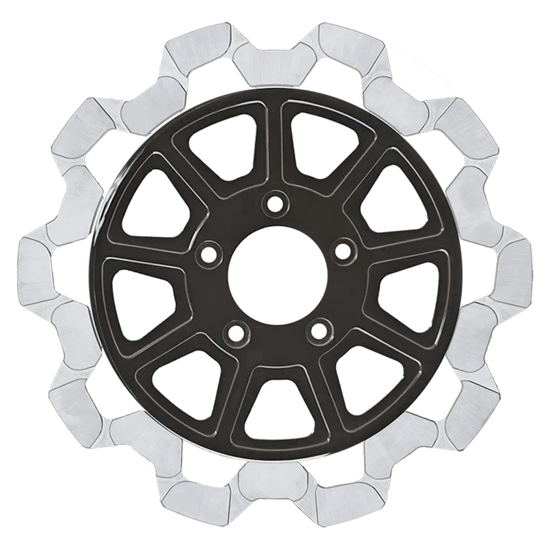 Lyndall Brakes RR Bow-Tie 11.8"x7mm BL/MF 9-Spoke