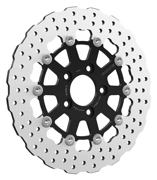 Rick's Motorcycles Steve 11.8" Rr Wave Disc Black FLH/T08-U