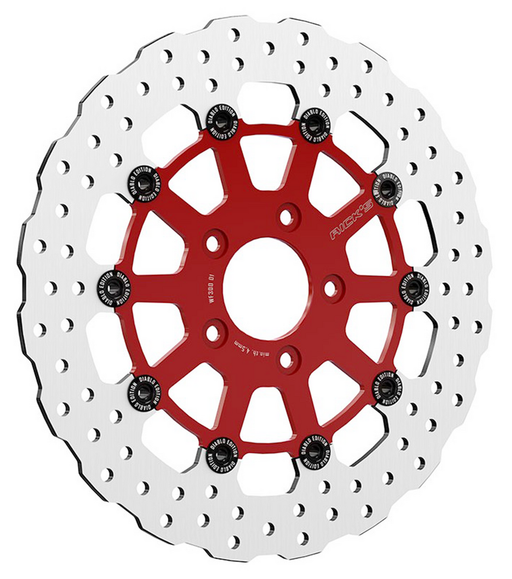 Rick's Motorcycles El Diablo 11.5" Rear Wave Disc Red 00-Up