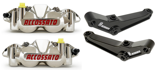 Accossato Radial CNC Calipers 108mm Nickel FR Kit
