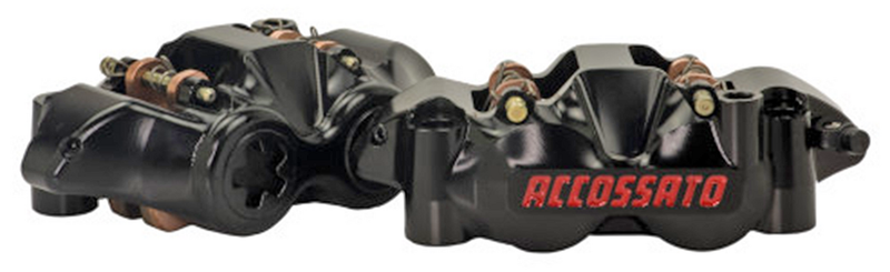 Accossato Radial CNC Calipers 108mm Black Set