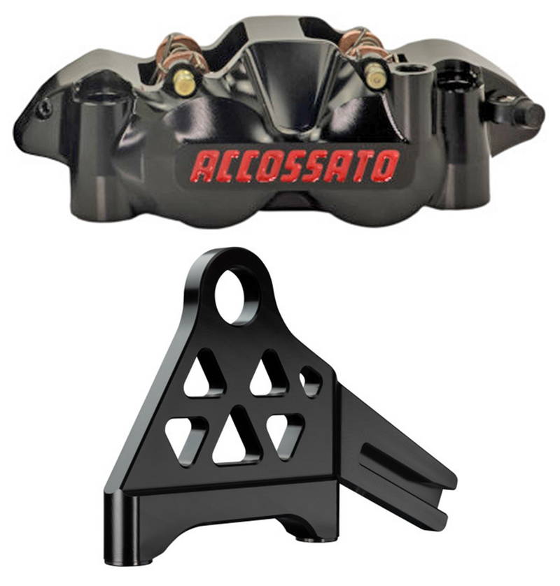 Accossato Rad. CNC Caliper Black RR Kit ST18-Up