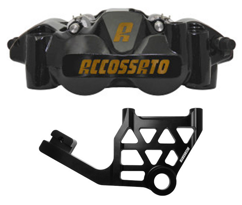 Accossato Rad. Caliper Black Coat RR Kit FLH/T17-U