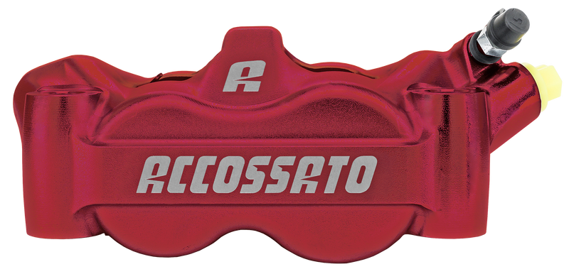 Accossato Radial Caliper 100mm Red Ano Right