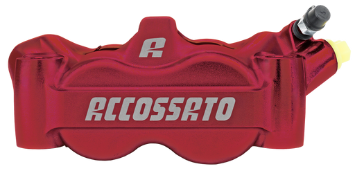 Accossato Radial Caliper 100mm Red Ano Right