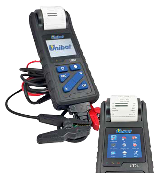 Unibat Battery Tester 6/12/24V + Printer