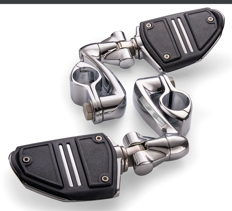 Ciro 3D Twin Rail HW Pegs Ext. Chr Male Mounts