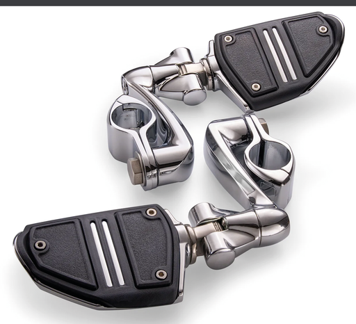 Ciro 3D Twin Rail HW Pegs Ext. Chr Male Mounts