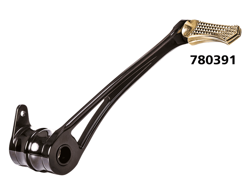 Vity's Design Dmnd Brake Arm Blk+Brass Peg Flh/T14-Up