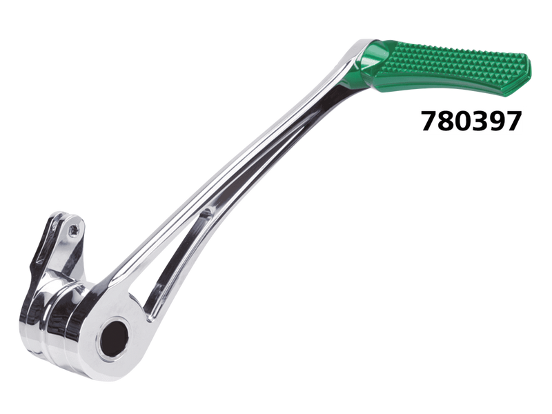 Vity's Design Dmnd Brake Arm Chr+Green Peg Flh/T14-Up