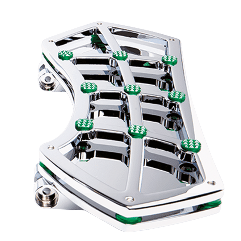 Vity's Design Diamond Fr Flrbrd Chr W/ Gems Green