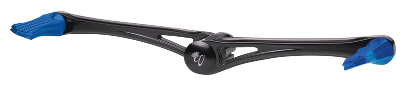 Vity's Design Dmnd Heel/Toe Shift Kit Blk W/ Blue Pegs