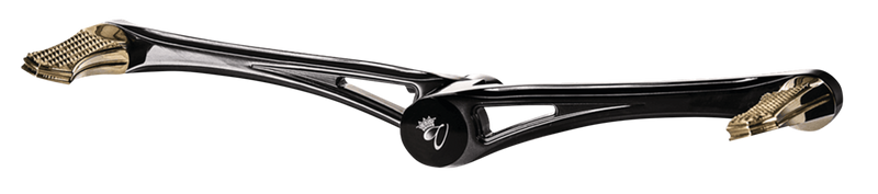 Vity's Design Dmnd Heel/Toe Shift Kit Blk W/ Brss Pegs