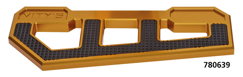 Vity's Design Racing Floorboards Gold W/ Diamond Black