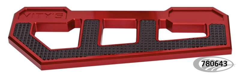 Vity's Design Racing Floorboards Red W/ Diamond Black