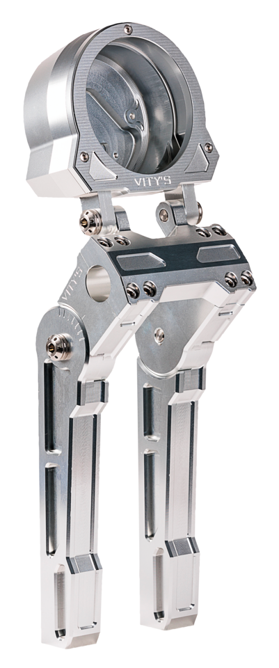 Vity's Design 10" Adj. Risers/Gauge Silver FXLRS22-Up
