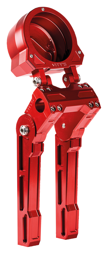 Vity's Design 10" Adj. Risers/Gauge Red FXLRS22-Up