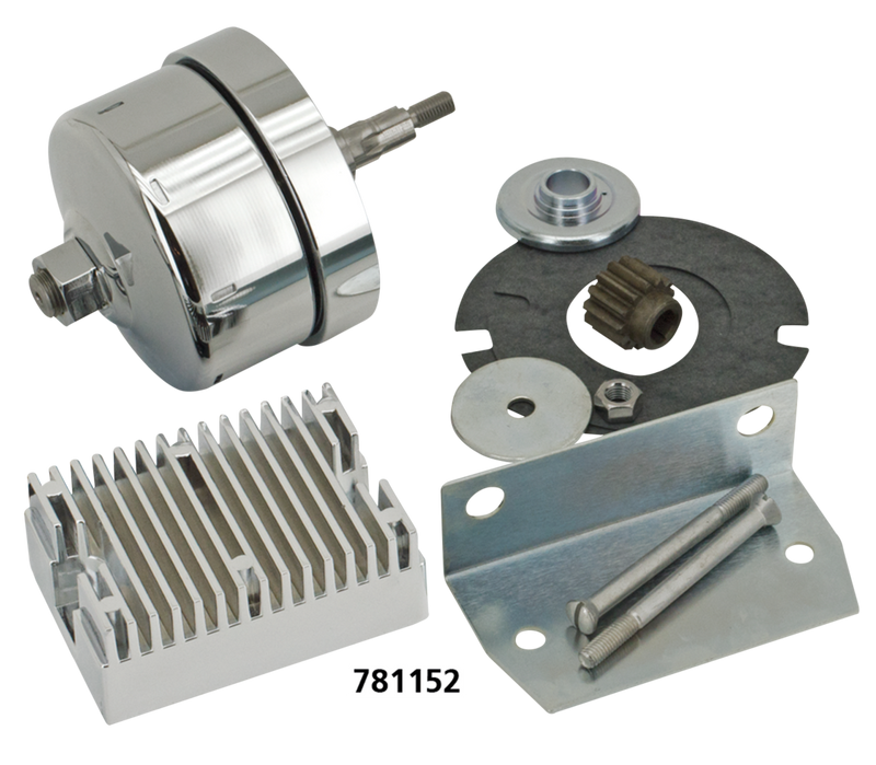 V-Twin Alternator conversion kit BT41-69 Chrome