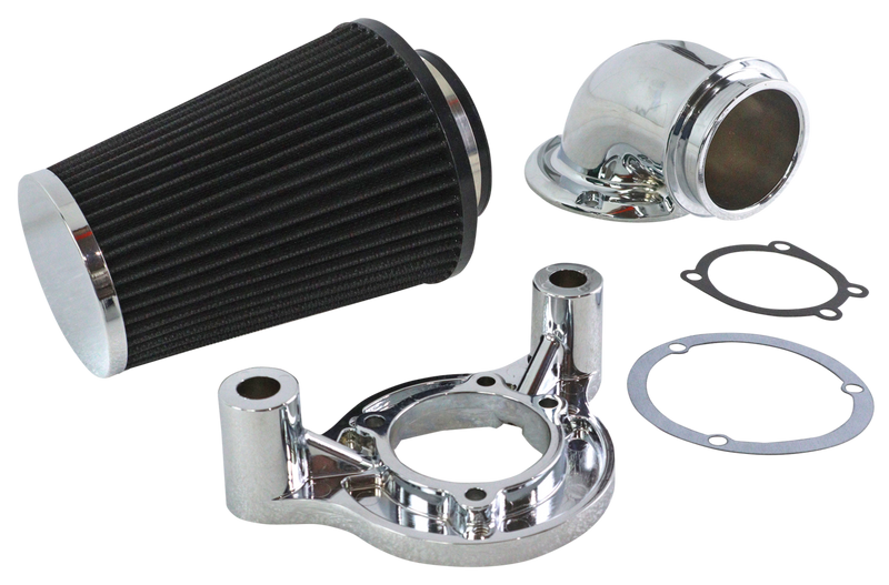 V-Twin Heavy Breather Air Cleaner Chr ME17-Up