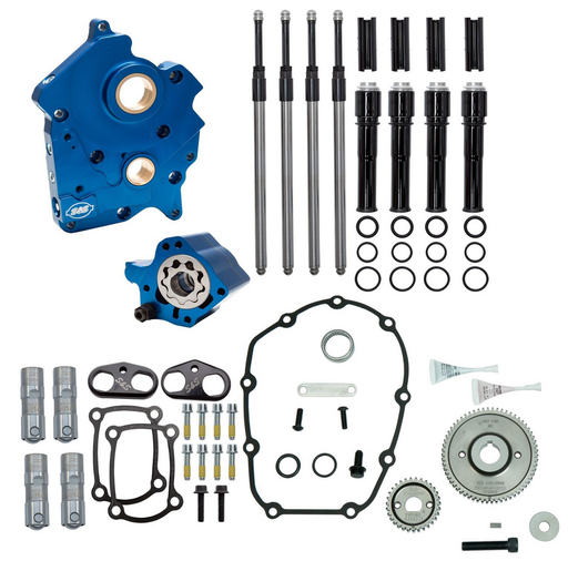 S&S Cycle No cam Cam chest kit Gear ME17-up bk oil