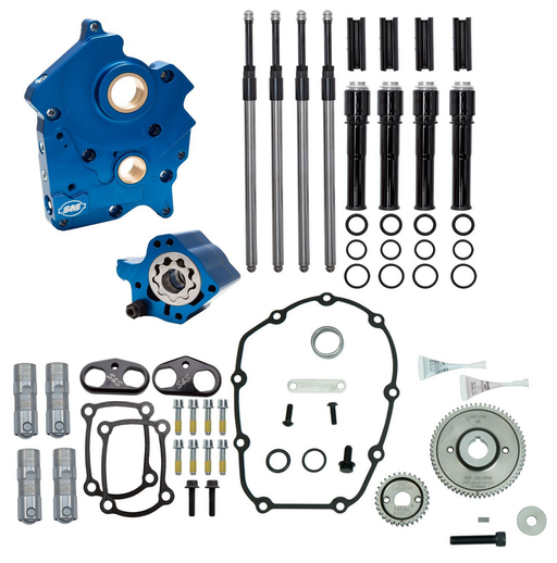 S&S Cycle No cam Cam chest kit Gear ME17-up bk Wat