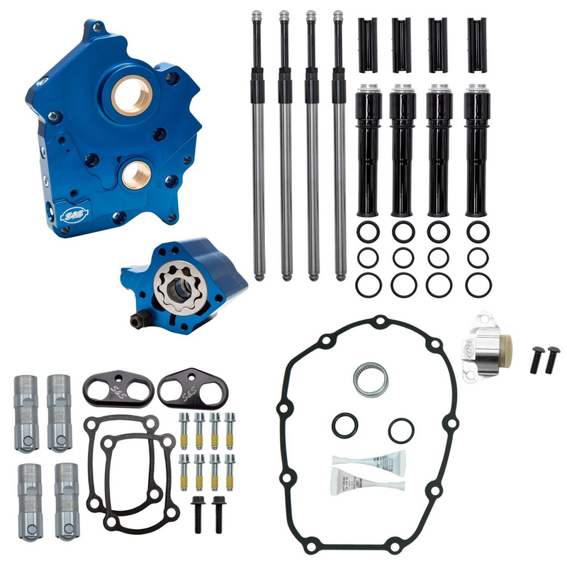 S&S Cycle No cam Cam chest kit chain ME17-up Bk wa