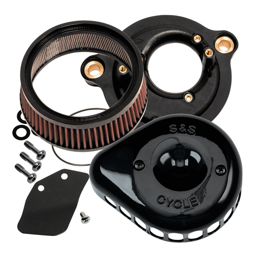 S&S Cycle Blk A/C Kit Stlt TbW Mini Teardr ME17-up