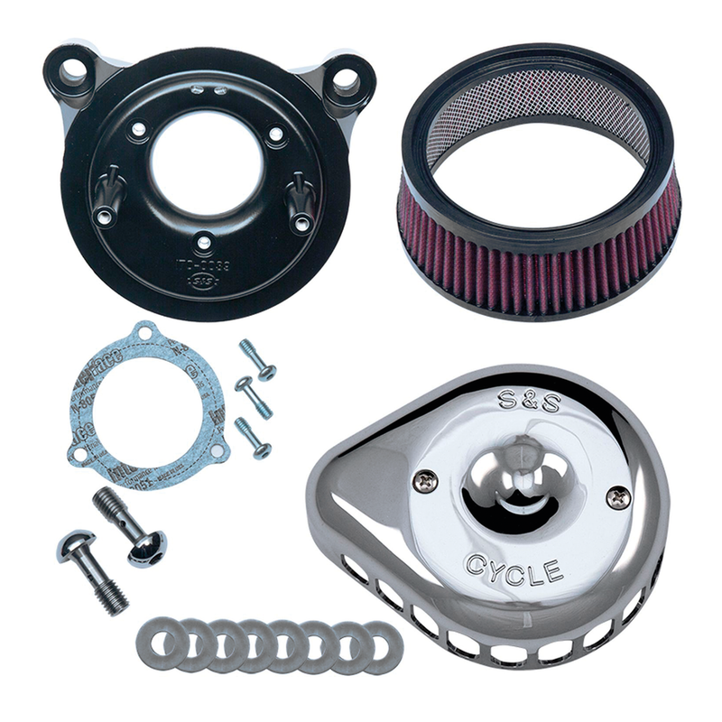 S&S Cycle Chr A/C Kit Stlt TbW Mini Teardr FL08-16